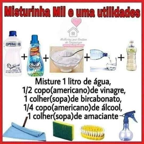 Pin De Allyne Castro Hugo Castro Em Dicas Em Receitas De Limpeza