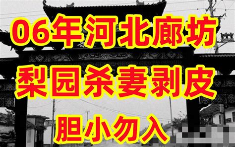 《老阎》2006年河北廊坊梨园杀妻碎尸剥皮案，胆小勿入，高能画面已打码。 老阎的秘密基地 老阎的秘密基地 哔哩哔哩视频