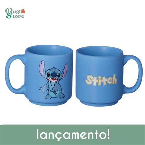 Caneca Mini Tina Azul 100ml Stitch Bugi Store