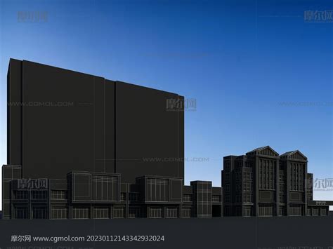 农村信用社银行办公楼3dmax模型其他建筑模型下载 摩尔网cgmol