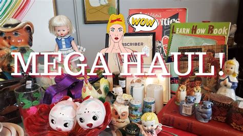 MEGA FLEA MARKET HAUL Finding Vintage For Home Décor AND Resell