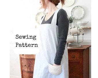 Sewing Pattern Split Leg Potters Apron No Tie Cross Back Etsy