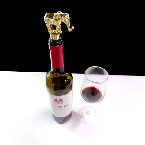 Wholesale Funny Christmas Wine Bottle Stoppers+zinc Alloy Metal Animal ...