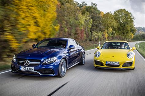 Turbo Two Step Porsche 911 Carrera S Vs Mercedes AMG C63 S Coupe