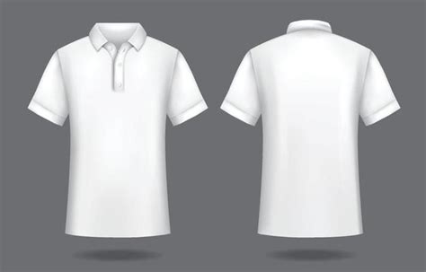 White Polo Shirt Mockup Vector Art, Icons, and Graphics for Free Download