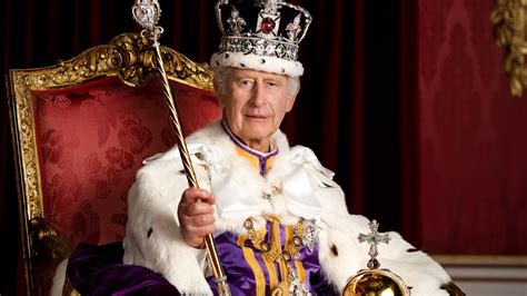 Charles III The First Official Portrait Of A Crowned King Presented By