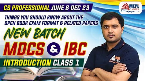 Cs Professional June Dec Ibc St Class Mepl Cs Dr Mohit