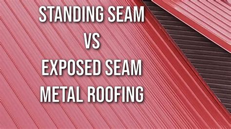 Standing Seam VS Exposed Seam Metal Roofing Panels Tri County Metals