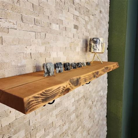 Shop Wooden Rustic Live Edge Wall Shelves Online at Best Price | Woodensure