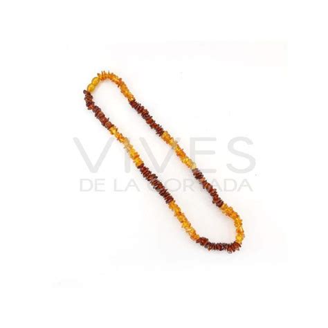 Cm Dark And Light Amber Chip Necklace Vives De La Cortada