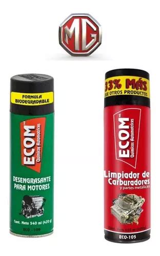 Kit Ecom Desengrasante De Motores Limpiador De Carburadores Meses Sin