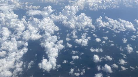 The Natal Background Of The Sky With Clouds Top View Stock