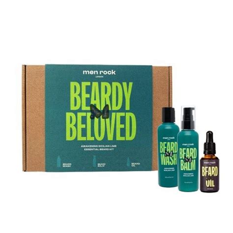 Men Rock Beardy Beloved Awakening Sicilian Lime Beard Kit 1 Unit