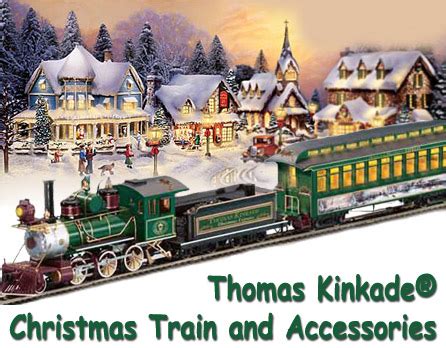 Thomas Kinkade Christmas Train and Accessories