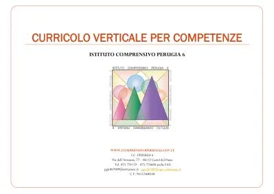 TRAGUARDI PER LO SVILUPPO DELLE COMPETENZE FISSATI DALLA INDICAZIONI