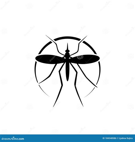 Icono Del Mosquito Aislado En Fondo Blanco Ilustraci N Del Vector