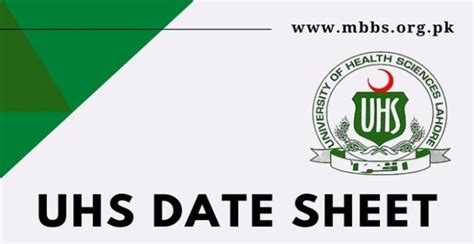 Uhs Date Sheet 2023 24 Official Mbbsorgpk