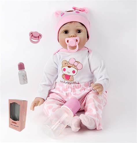 ZIYIUI Reborn Baby Doll Soft Simulazione Silicone Vinile 22 Pollici 55