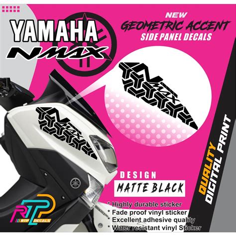 Yamaha Nmax Giometric Accent Front Cover Decals Sticker Shopee