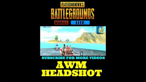 Awm Headshot Whatsapp Status 🔥 Pubg Lite Awm Headshot Stuts Shorts