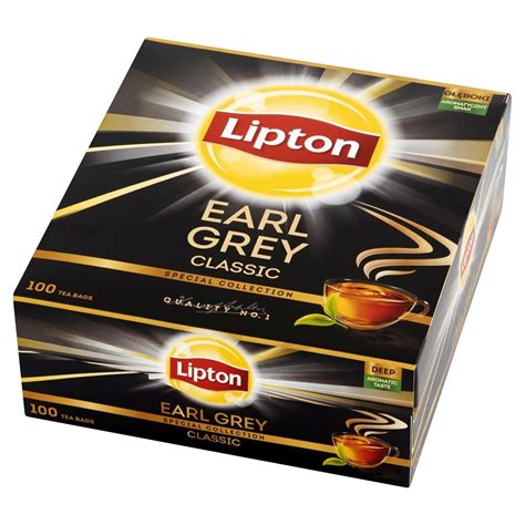 Lipton Herbata Czarna Earl Grey Classic 100 Saszetek Lipton Sklep