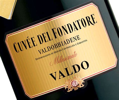 Valdobbiadene Prosecco Superiore Brut Cuvée del Fondatore Valdo vino