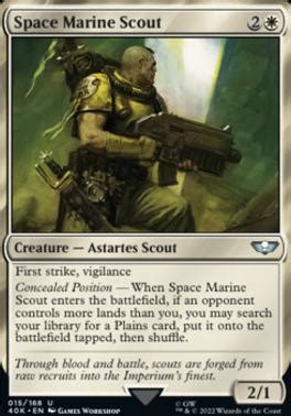 Space Marine Scout Universes Beyond Warhammer Foil