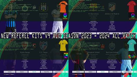 New Referee Kits Server V9 Aio Season 2023 2024 All Patch