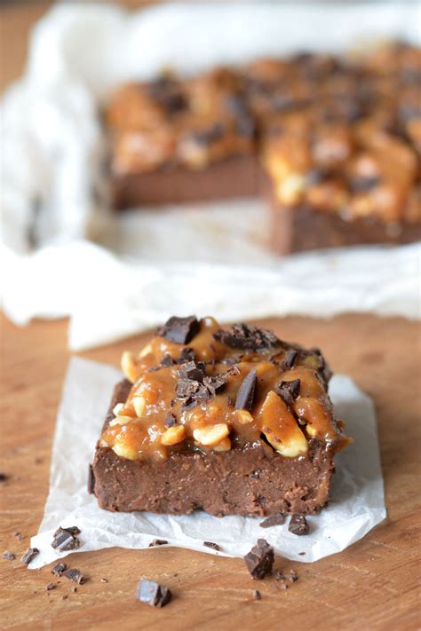 Vegan Snickers Brownie Glutenvrije Optie Healthinut