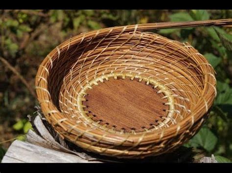 How To Do The Spiral Stitch In Pine Needle Baskets Video Tutorial