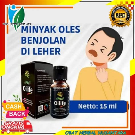 Jual OILIFE Minyak Oles OILIFE 60ml Hilangkan Benjolan Lipoma Dileher