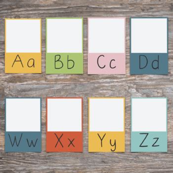 DIY Alphabet Display Cards by OurYellowBench | TPT