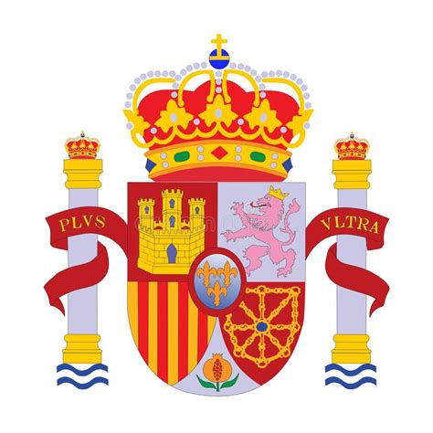 National emblem Spain stock vector. Illustration of column - 14652488