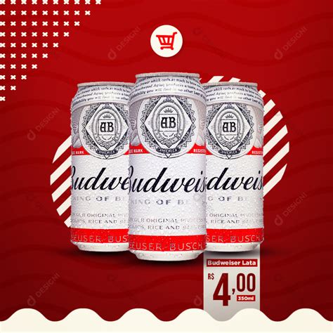 Cerveja Budweiser Bares Social Media Psd Editável Cerveja [download