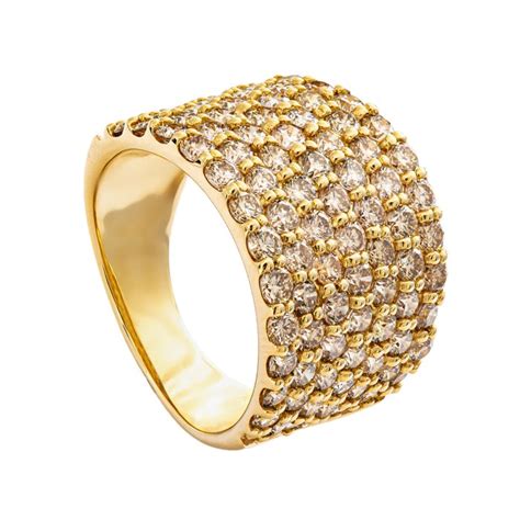 Sans Prix De R Serve Bague Carats Or Jaune Ct Tw Diamant