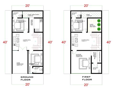 20 by 40 house plan with car parking|20*40 house plan 3d|20x40 house