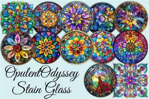 Opulentodyssey Stain Glass Graphic By Tshirtado Creative Fabrica