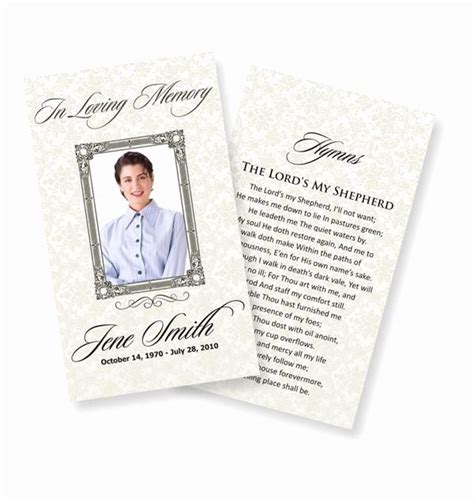 How To Make Funeral Memorial Cards Unlimited Blogged Custom Image Library