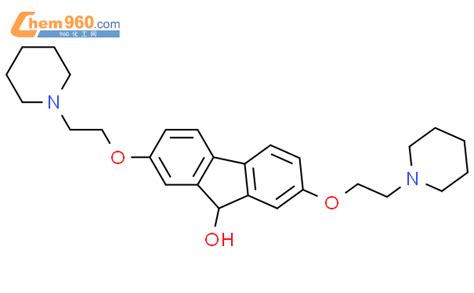 861121 45 1 9H Fluoren 9 ol 2 7 bis 2 1 piperidinyl ethoxy 化学式结构式