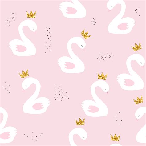 Print Pink Swan Princess