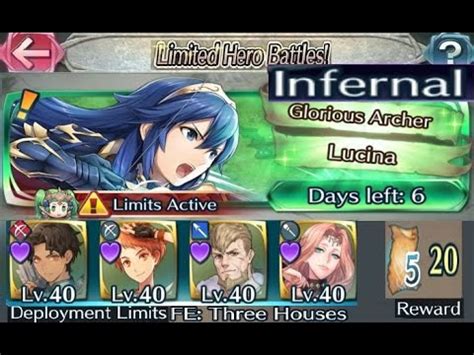 The Battle With Limited Unit Vs Legend Lucina Infernal With F2P