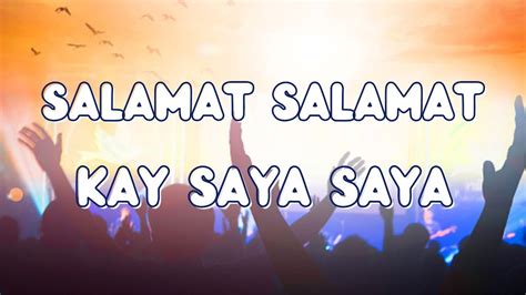 Salamat Salamat Kay Saya Saya Lyric Video Malayang Pilipino Music Qim Youtube