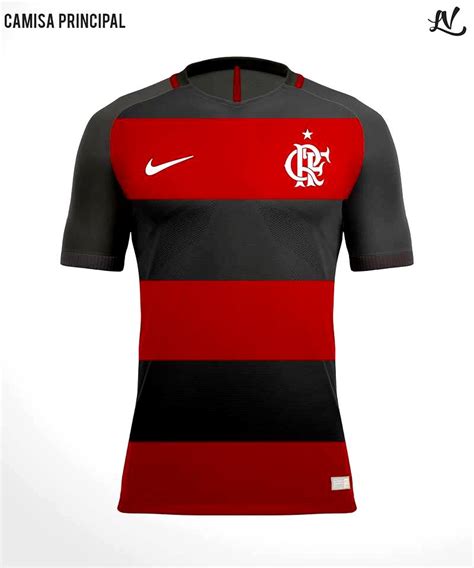 Designer recria camisa do Flamengo nos padrões Nike Flamengo Hoje