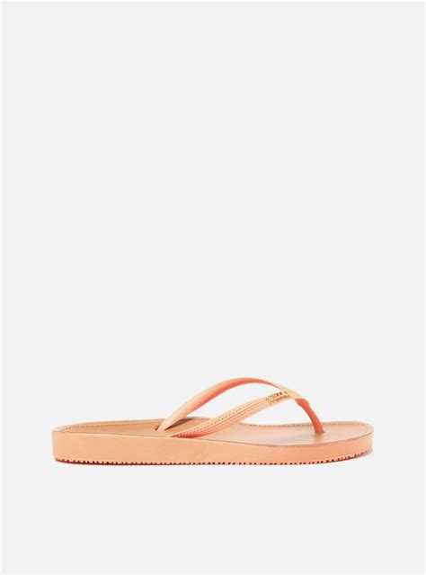 Chinelo De Dedo Laranja Brizza Arezzo