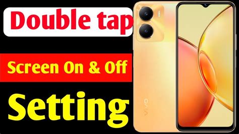 Vivo Y Me Double Tap Kaise Kare How To Screen On Off Setting In