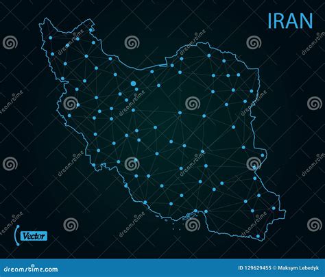 Map of Islamic Republic of Iran. Vector Illustration. World Map Stock ...