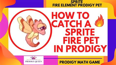 Prodigy Math Game How To Catch A Sprite Pet Fire Element Pet In