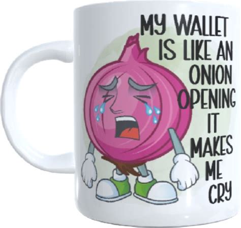 Bedrukte Koffie Beker Grappige Thee Mok My Wallet Is Like A Onoin