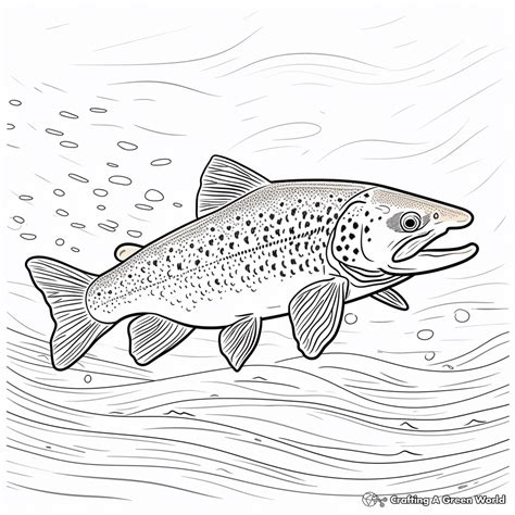 Trout Coloring Pages Free And Printable