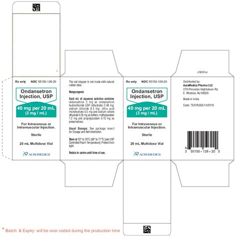 Dailymed Ondansetron Ondansetron Hydrochloride Injection Solution